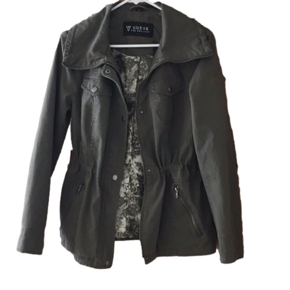Guess green jacket. Women’s size medium. - Picture 1 of 16